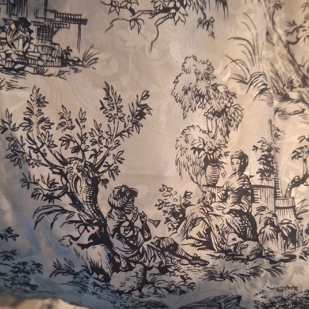 Vintage Victoria's Secret Gold Label Chinoiserie Printed Damask Satin Robe - Picture 9 of 9